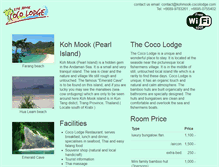 Tablet Screenshot of kohmook-cocolodge.com